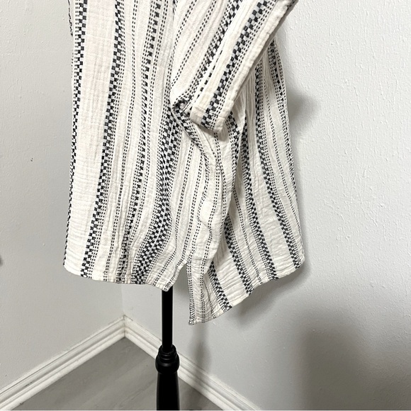 Madewell Women’s Large 2 Piece Lightspun Pull-On Balloon Pant Set Striped Pocket - Picture 6 of 13